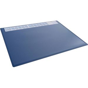 Durable bureauonderlegger met jaarkalender, 65 x 50 cm, anti-slip, PP, Made in Germany, donkerblauw, 722307