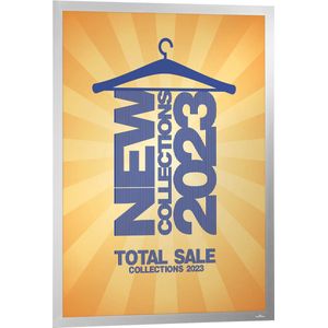 Duraframe Poster A2 Zelfklevend Zilvergrijs - 1 Stuk