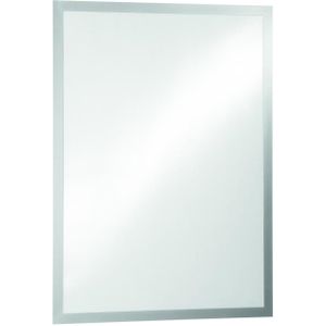 Info-Rahmen Duraframe Poster A2, selbstklebender Plakatrahmen, UV-beständig, 1 Stück, silber, 505323 - Durable