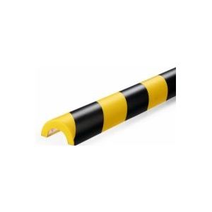 DURABLE Buisbeschermingsprofiel, type P30, profiel van 1 m, b x h = 50 x 25 mm, geel / zwart