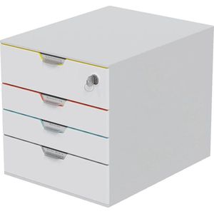 Durable Schübebox VARICOLOR MIX 4 MIX 4 SAFE 762627 4 Schübe grau/farb
