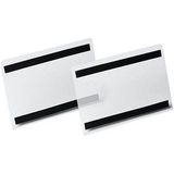 Durable 119819 HARD COVER 10 stuks magnetische ID-hoesjes DIN A5 liggend formaat transparant