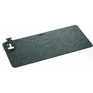 Durable Effect 708158 Bureauonderlegger, opvouwbaar, 700 x 330 mm, gerecycled PET-vilt, antraciet