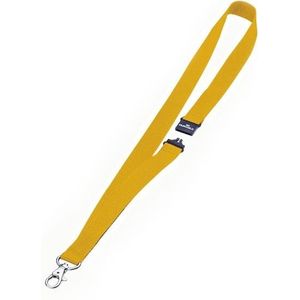 Durable Textilband 20mm mit Karabiner 44cm gelb VE=10 Stück