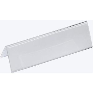 DURABLE Tischnamensschilder transparent 21,0 x 6,1 cm, 10 St.