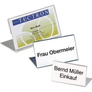 DURABLE Tischnamensschilder transparent 10 cm x 5.2 cm