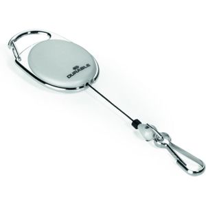 Durable Aufrollmechanismus JoJo Style mit Federhaken 80cm grau