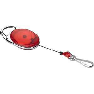 Badgehouder Jojo Style, met metalen veerhaak, 1 stuk, rood