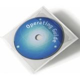 Durable Selbstklebetasche Pocketfix CD/DVD mit Klappe transparent VE=1
