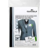 Durable Namensschilder Set 54x90mm Kombiklemme
