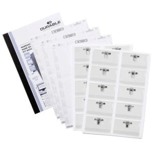 Durable Namensschilder Set 54x90mm Kombiklemme