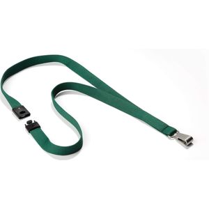 Textielkoord SOFT COLOUR 15 met brede metalen karabijnhaak, Petrol