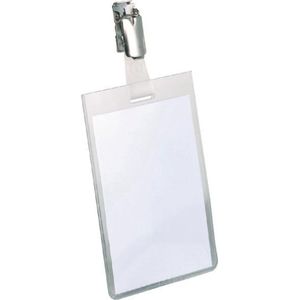 Durable Namensschild mit Clip 90x60mm transparent VE=25 Stück