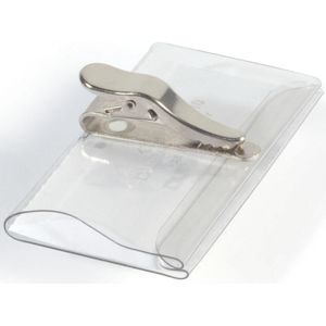 Badge Durable 8110 met Klem 40x75mm - Omdoos A 25 Stuk - 25 Stuks