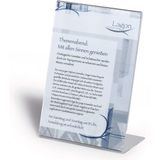 DURABLE Hunke & Jochheim presentatiestandaard eenzijdig, van acryl, glashelder, 150 x 210 mm