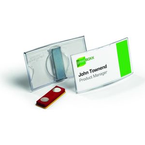 Harde badgehouder van transparant polypropyleen | Seton