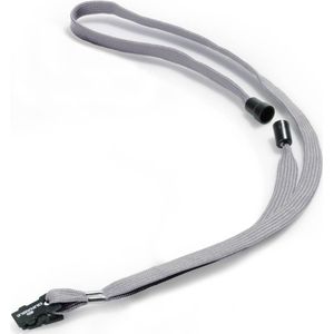 Durable Textilband 10mm mit Sicherheitsverschluss 44cm grau VE=10 Stüc