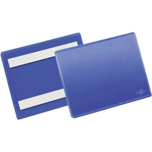 DURABLE Etikettentaschen blau A6, 50 St.