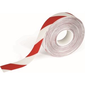 Durable DURALINE® vloer markering tape - 30 m - Rood/Wit
