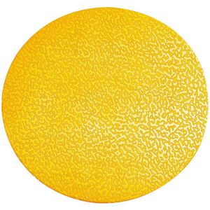 Durable 170404 symbool voor markering op de vloer, vorm ""rond"", zelfklevend, antislip, diameter 100 mm, geel, doos met 10 stuks