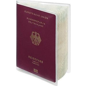 Durable 214319 paspoortbeschermhoes 189 x 129 mm, van robuust kunststof, transparant