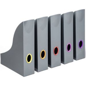 DURABLE Stehsammler Durable VARICOLOR® 770657 Stehsammler DIN A4 Grau, Mehrfarbig 5 St.
