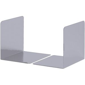 Durable 324323 Boekensteun metaal S, set van 2 stuks, zilver