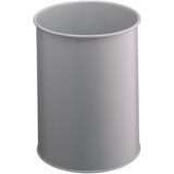 Durable - Ronde Afvalbak - Grijs - Metaal - 15 L