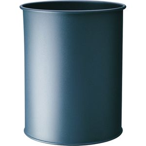 Durable 330158 prullenbak rond metaal antraciet 15 liter