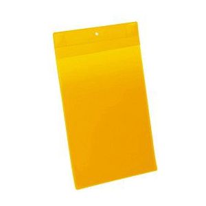 Neodym-Magnettaschen B 210 x H 297 mm (A4 hoch), 10 Stück, gelb
