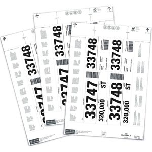 DURABLE Einsteckschilder für Kennzeichnungstaschen 6,5 x 14,0/9,0 cm, 80 St.