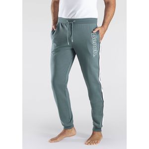 Bench. Loungewear Sweatbroek met opgestikte strepen opzij en logoprint