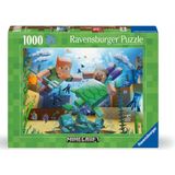 Ravensburger, Minecraft Mosaic,1000 Teile Puzzle, Gr&#246;&#223;e 70 x 50 cm