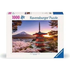 Ravensburger - Kersenbloesem bij de Fuji Berg - Puzzel - 1000 Stukjes - Karton