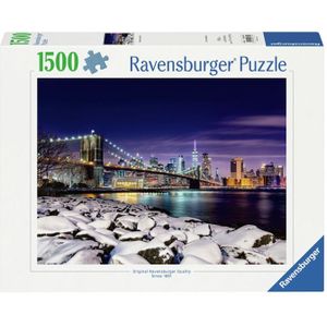 Legpuzzel Winter in New York, 1500st.