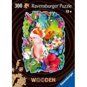 Ravensburger houten puzzel 300 stukjes beautiful birds -  Houten Puzzels