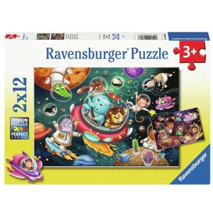 Ravensburger - Dieren in de Ruimte - Legpuzzel - 24 Stukjes