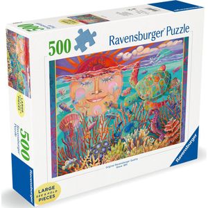 Ravensburger - Sun and Sea - Puzzel - 500 Stukjes - Extra Groot - Karton