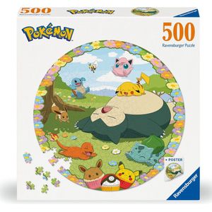 Ravensburger - Pokemon - Ronde Puzzel - 500 Stukjes - Karton