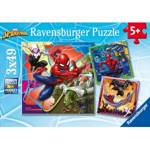Ravensburger - Marvel Spider-Man - Puzzel - 3 x 49 Delen