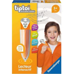 Ravensburger tiptoi, Interactieve voorlezer, Elektronisch educatief spel, zonder scherm, vanaf 3 jaar, Franse versie, verhalen, geluiden, spelletjes en muziek 00 040