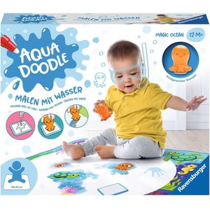 Ravensburger 4568 Aquadoodle Magic Ocean – vlekvrije tempels en ontdekkingen met water – tempelset met magische stofmat voor baby's vanaf 1 jaar