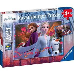 Puzzel Frozen 2 IJzige Avonturen (2x24 Stukjes)