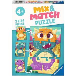 Puzzle 3x24 Teile Ravensburger - Mix&Match Dinosaurier