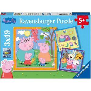 Peppa Pig Puzzel (3x49 stukjes)