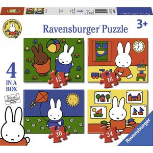 Ravensburger - Nijntje - Puzzel - 4in1 Box - 12+16+20+24 Stukjes