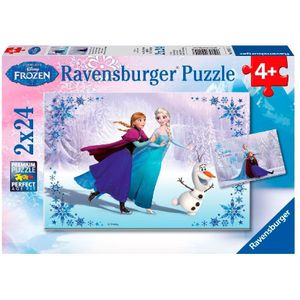 Disney Frozen Zussen Puzzel (2x24 stukjes)