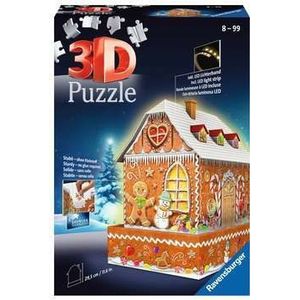 Ravensburger 3D Puzzel Gebouw - Kerst Gingerbread House (216 stukjes)