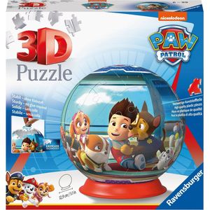 Ravensburger - 3D Ball Puzzel - Paw Patrol - 72 Genummerde Onderdelen - Diameter 13 cm