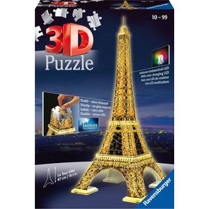 Ravensburger Eiffeltoren Night Edition- 3D puzzel gebouw - 216 stukjes